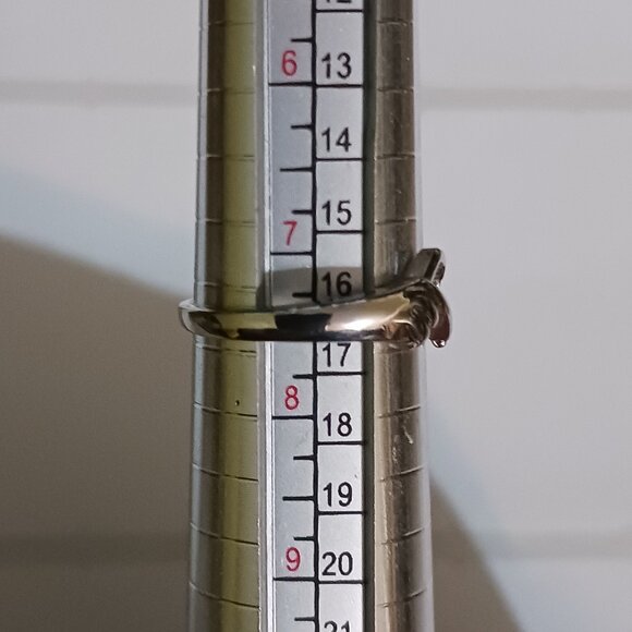 Silver Romantic Hand Heart Palm Gesture Open Adjustable Fashion Ring NWOT - Picture 6 of 10